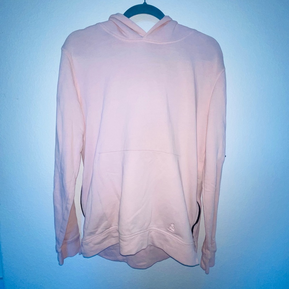 rabbit Running EZ Pullover Hoodie Light Pink Athletic Sweatshirt Women Size Sm